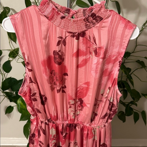 Torrid Pink Floral Midi Dress - Picture 5 of 16
